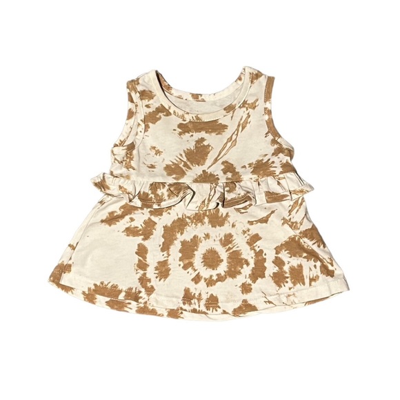 Girls 6-9M Brown/White Dress Outfit - Picture 2 of 3